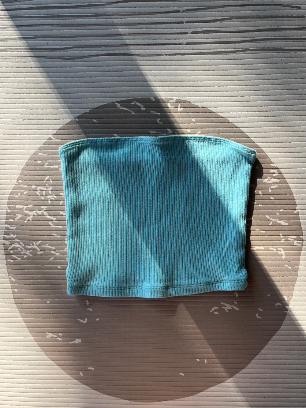 Hollister Ribbed Tube Top — Teal Green
